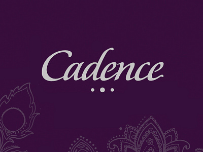 Cadence Logo brand dots logo paisley restaurant typeface