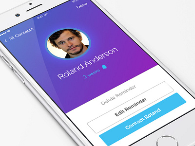 KIT Profile app gradients interface mobile profile purple ui ux