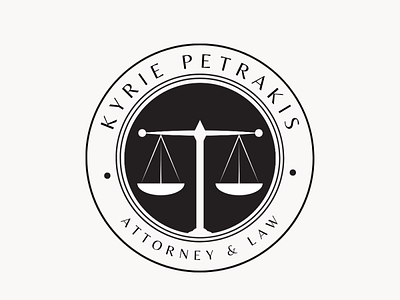 Logo "KYRIE PETRAKIS" branding design graphic design illustration logo typography vector графический дизайн