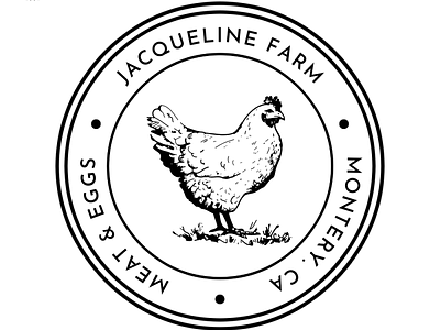 Logo "JACQUELINE FARM" branding design graphic design illustration logo typography vector графический дизайн
