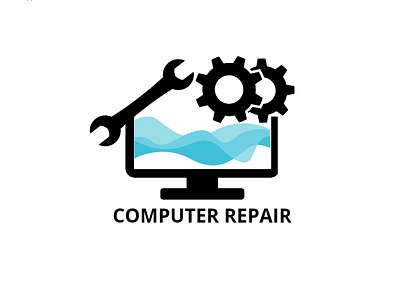 Logo "Computer repair" branding design graphic design illustration logo typography vector графический дизайн