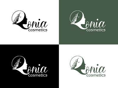 Ronia Cosmetics - Online shop cosmetics design logo logotype vector womens