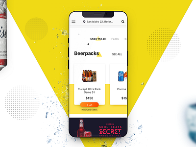 Pepe Delivery redesign proposal app awesome app beer ecommerce iphone x pepe delivery redesign ui ux
