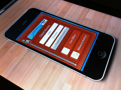 iPhone Credit Card App - Rejected card credit iphone leather wood