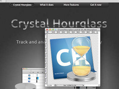 Things are speeding up… app crystal design hourglass icon lion mac os ui x