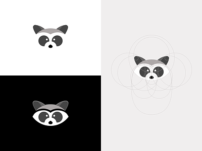 Raccoon Logo Icon Design Exploration v1