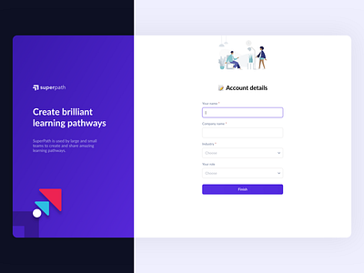 SuperPath - Create Account and Register Screen by Liviu Anghelina ...