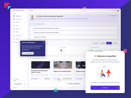 SuperPath - Pathway Learning Admin Dashboard by Liviu Anghelina ...