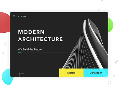 Architecture Landing Page - #weeklycreatives architecture daily ui landing page presentation website weekly designs weeklycreatives