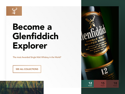 Glenfiddich Concept Landing Page - #weeklycreatives