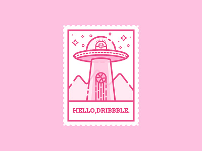 Hello Dribbble! debuts design dribbble first hello minions shot thanks ufo