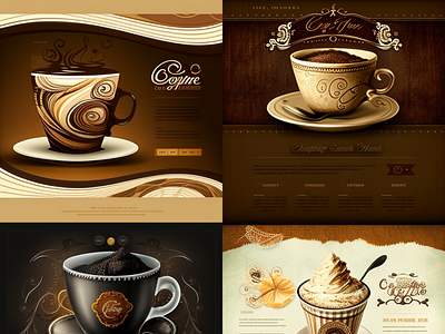 coffee cup website design 3d animation branding graphic design logo motion graphics ui