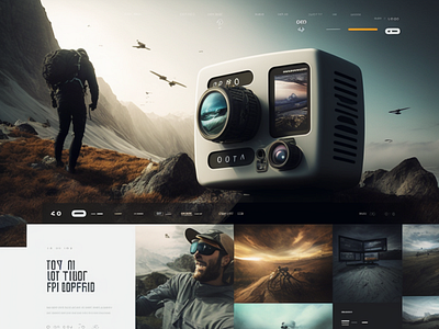 gopro hero website 3d animation branding graphic design logo motion graphics ui