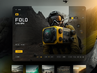 gopro hero website 3d animation branding graphic design logo motion graphics ui