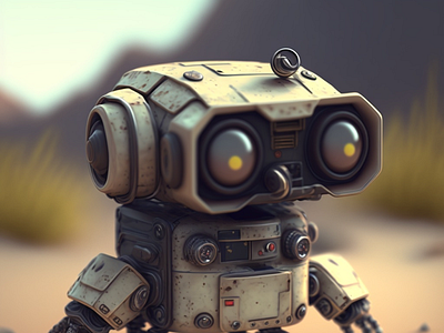 robot 3d animation branding graphic design logo motion graphics ui