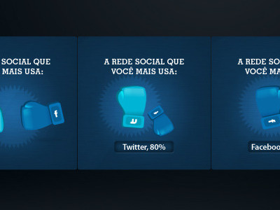 Facebook x Twitter blue boxe facebook fight icon twitter
