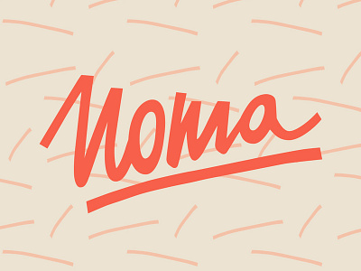 Noma branding design illustration lettering logo shop type typography