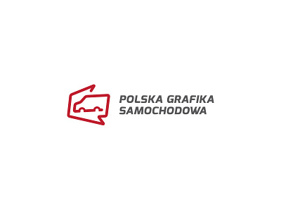 Polska Grafika Samochodowa car clear futureform line logo minimal poland