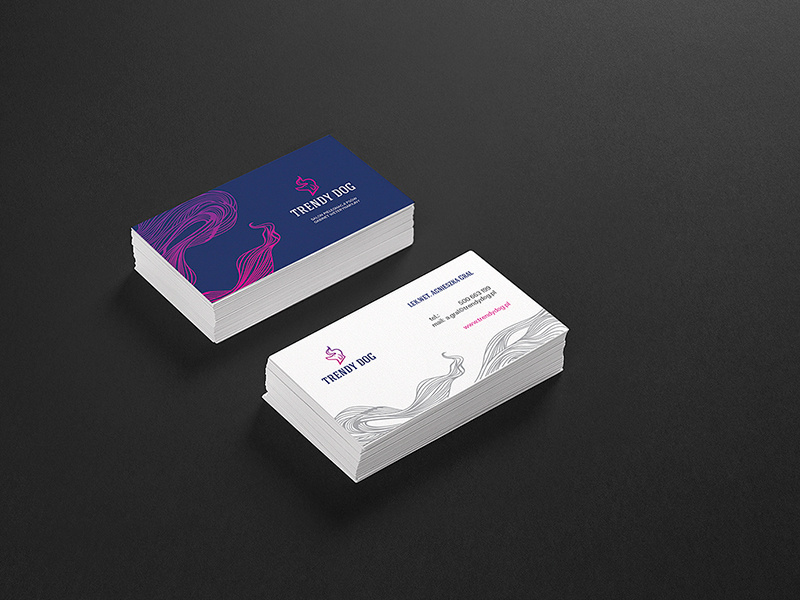 Trendy Dog Bcard by FutureForm on Dribbble