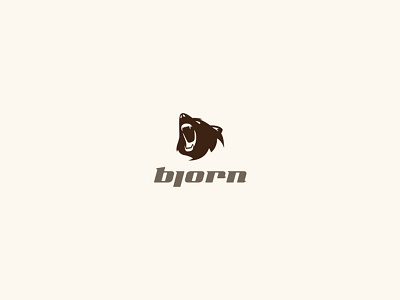 Bjorn bear bjorn clear futureform logo logotype minimal nature roar simple touristic