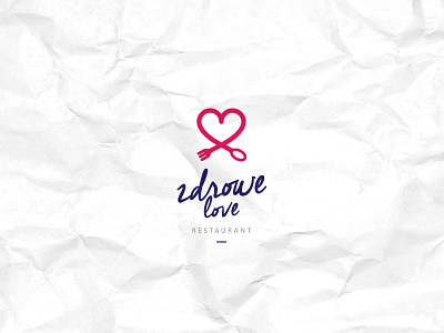 Zdrowe love clean food futureform healthy heart logo logodesign love minimal natural restaurant simple