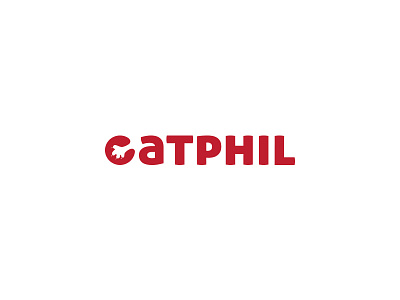 Catphil cat catpaw catphil creative funny futureform logo logodesign minimal negativespace simple