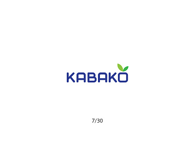 Kabako creative custom customletters frozenfruits fruits futureform ice logo logodesign minimal simple