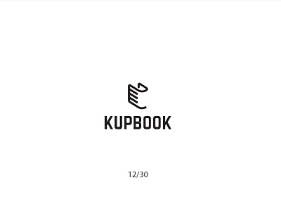 Kupbook book bookstore creative futureform hand kupbook logo logodesign minimal simple