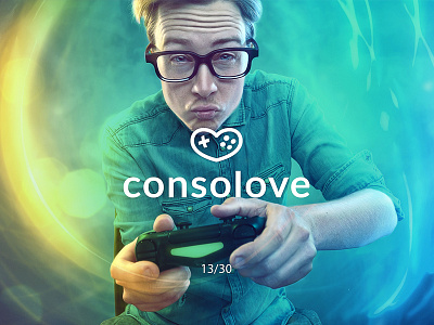 Consolove consolove creative futureform gameconsole gamepad heart logo logodesign love minimal simple