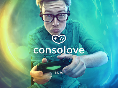 Consolove consolove creative futureform gameconsole gamepad heart logo logodesign love minimal simple