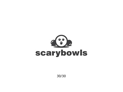 Scarybowls bowling cartoon creative futureform logo logodesign minimal scary scarybowls simple