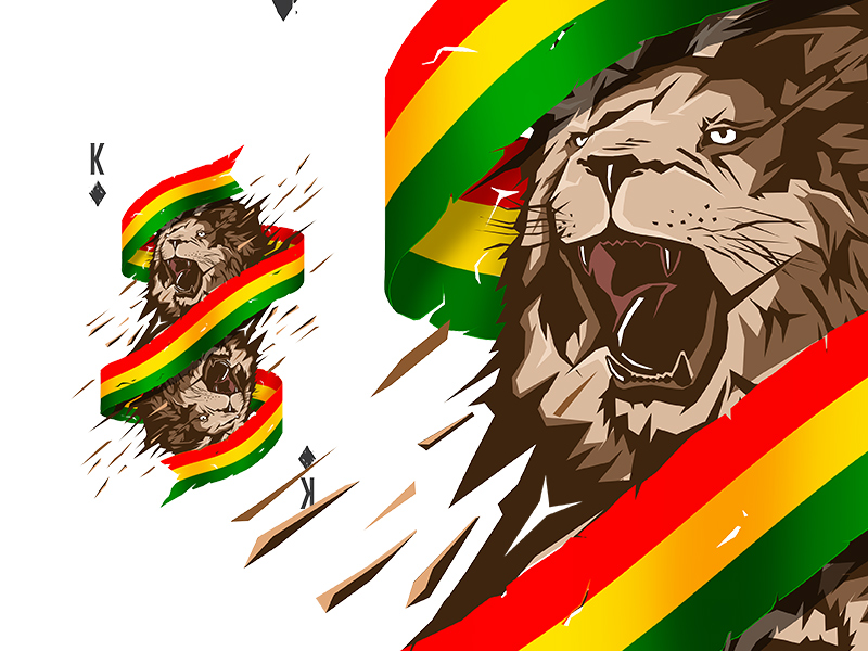 rastafarian lion
