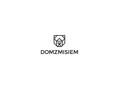 Domzmisiem bear creative domzmisiem futureform house logo logodesign minimal simple solid