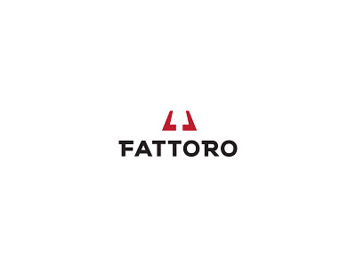 Fattoro brand bull fattoro futureform horn lamp logo logodesigner minimal negativespace simple