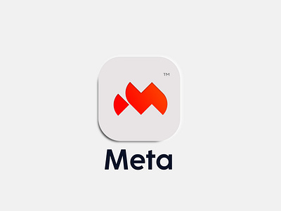 Meta branding business logo comapany design graphic design ill illustration logo meta vector
