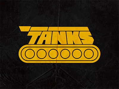 Tänks game - logo concept game hand typography logo monogram tank