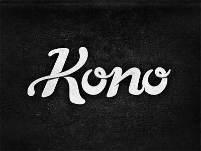 Kono logo app gif hand lettering kono lettering logo quizz texture typography vector