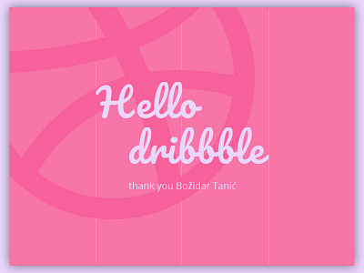 Hello Dribbble debut dribbble first hello play shot thanks