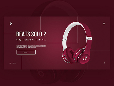 Just Beats beats clear ecommerce fashion flat page product shop sound web