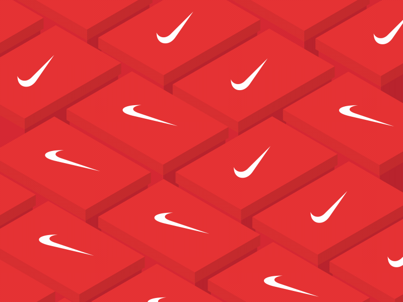 Nike Shoe Boxes 2d after effects animation box debut flat gif minimal motion graphics nike shoes simple