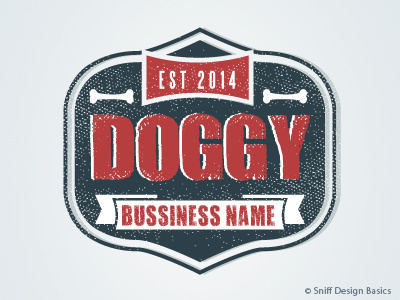 Retro Pet Business Logo Design