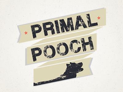 Pet Business Logo Design for Primal Pooch animal canine dog hound logo pet blog pet brand pet design primal retro