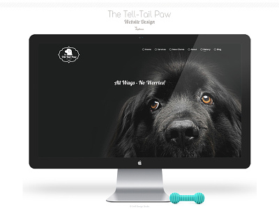 The Tell Tail Paw Pet Business Site Design - Part 1 branding canine canine bakery paw pet design pet training logo design pet web design pets