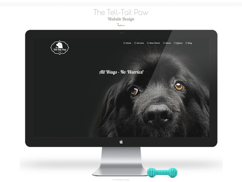 The Tell Tail Paw Pet Business Site Design - Part 1 pet design canine paw pet web design branding pet training logo design canine bakery pets