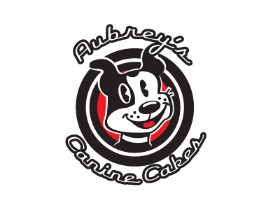 Aubreys Canine Cakes Pet Business Logo canine dog dog cake pet pet food pet logo design