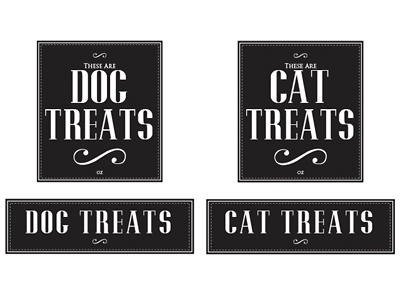 Pet Treat Design Labels animal canine cat custom labels dog download feline free pet design pets puppy retro treats vintage