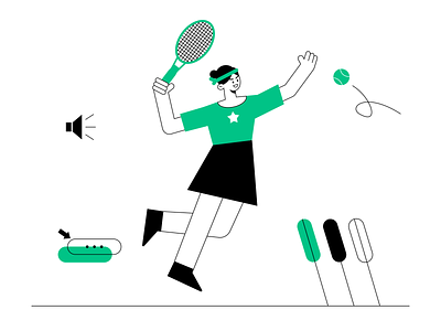 illustration-tennis daily illustration