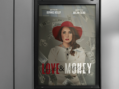 Poster Love and Money design fotomanipulace illustration poster design