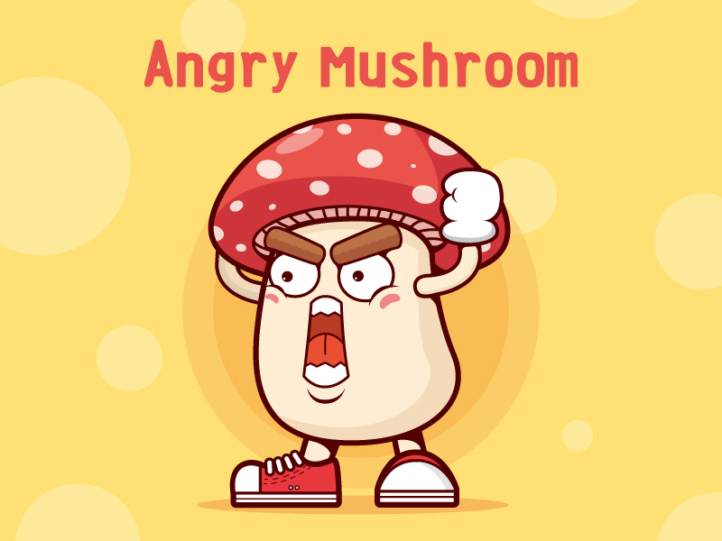 Angry Mushroom by wuzx on Dribbble