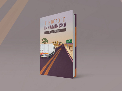 The Road to Innamincka bookcover design editorial illustration typography vector